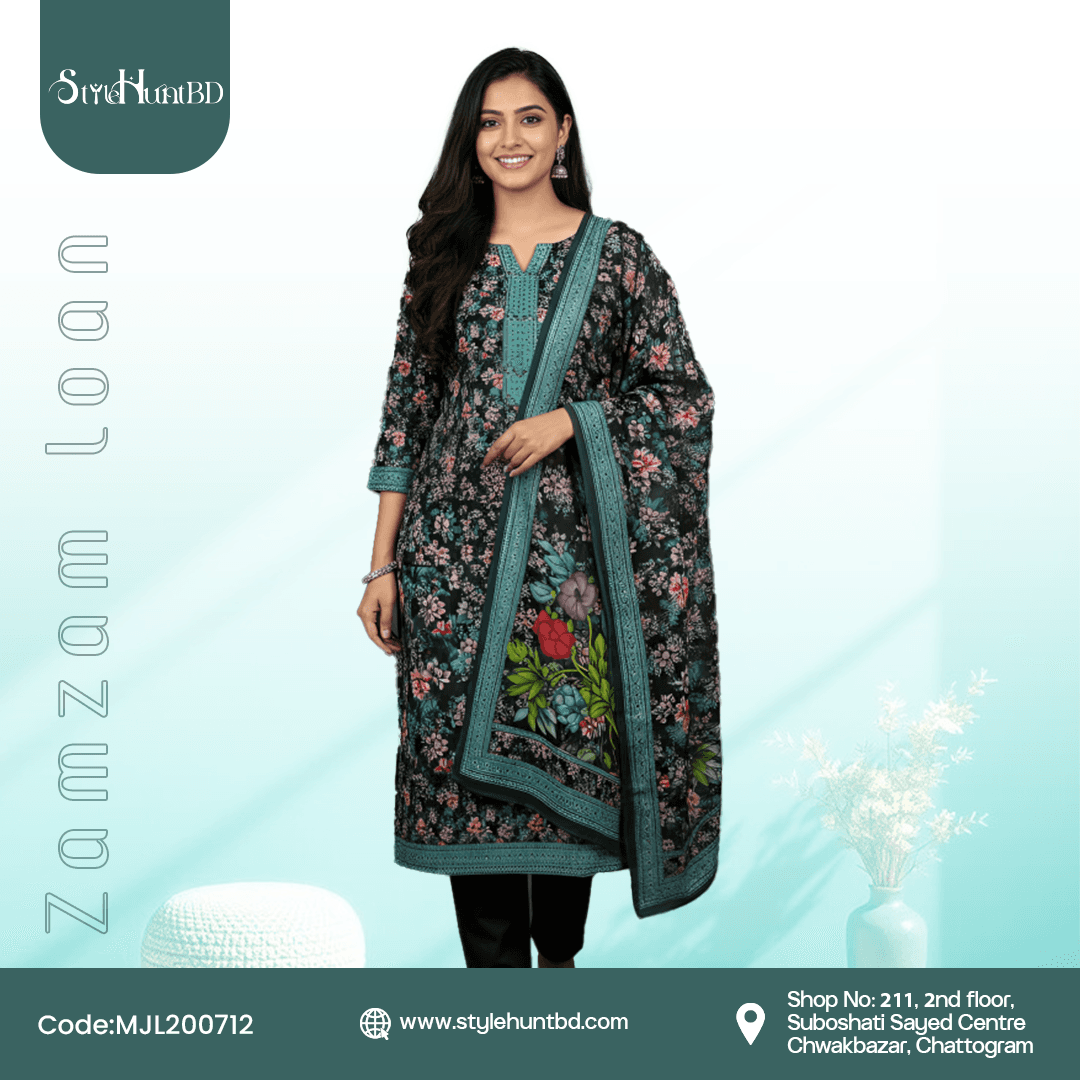 Teal Gray Zamzam loan Collection