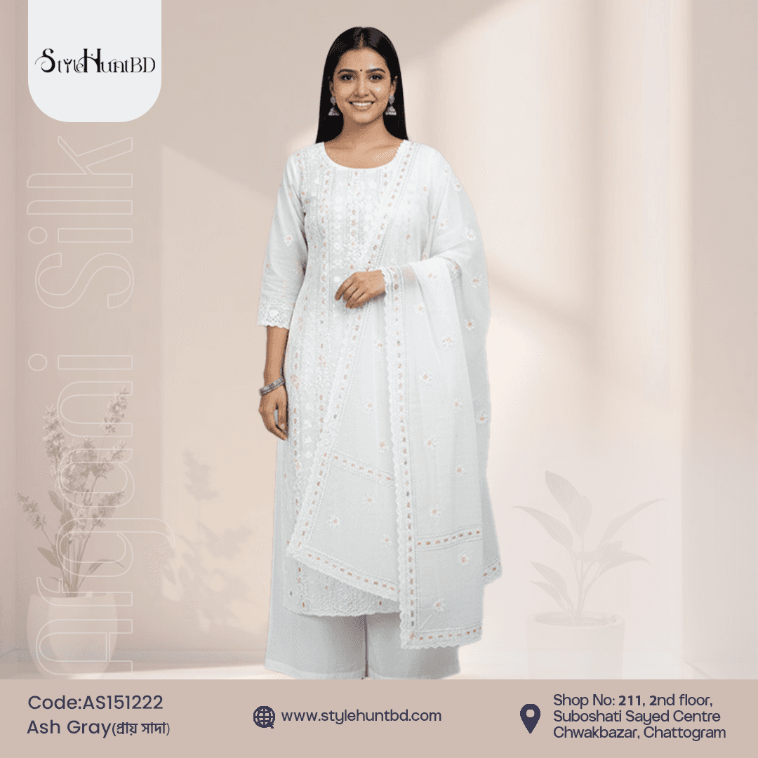 Ash Gray Afgani Silk Collection